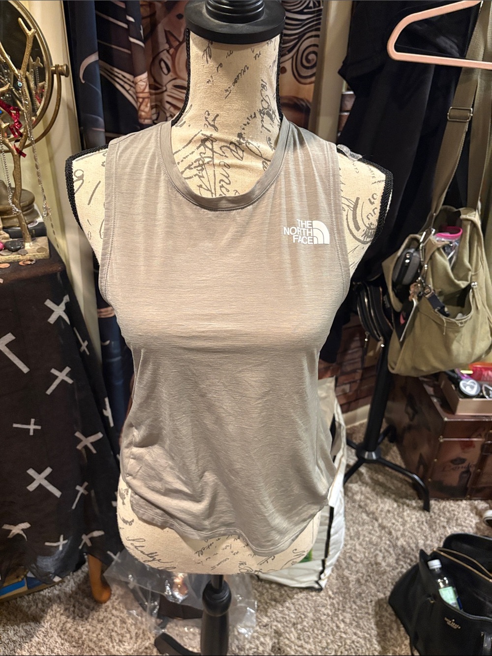 The North Face Women's Light Gray Performance Tank Top
